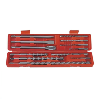 12 Piece SDS Plus Concrete Rotary Hammer Drill Bits & Chisels Set 